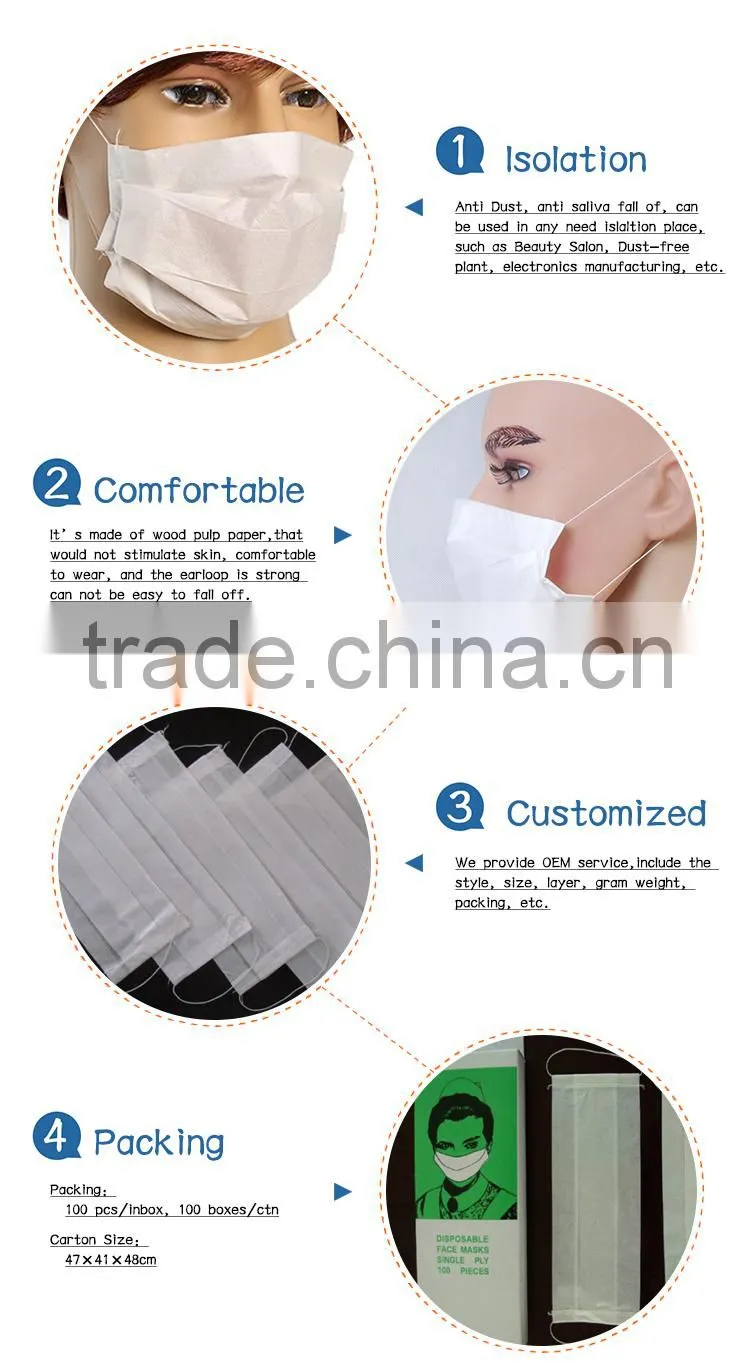 Industrial Use Face Cover Handmade Paper Mask