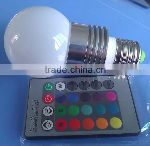 color changing 5w rgb bulb, e27 led rgb bulb lamp