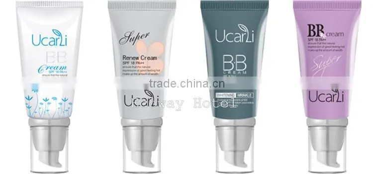High class BB cream cosmetic tube with clear screw cap