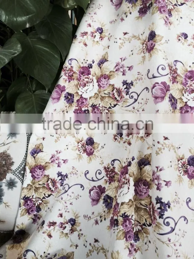 tricot knitting printing hometextile fabric