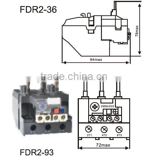Thermal overload relay/power relay