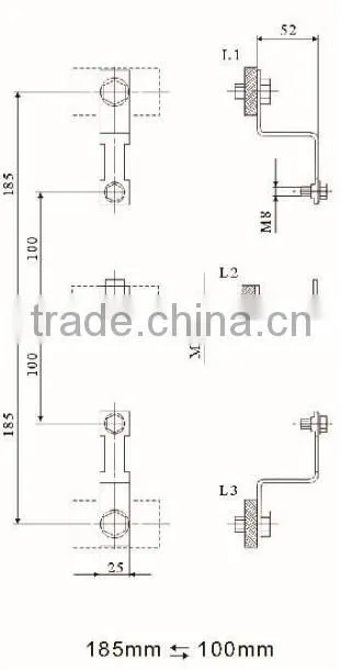 Fuse Disconnector Vertical type Fuse switch disconnector 3P