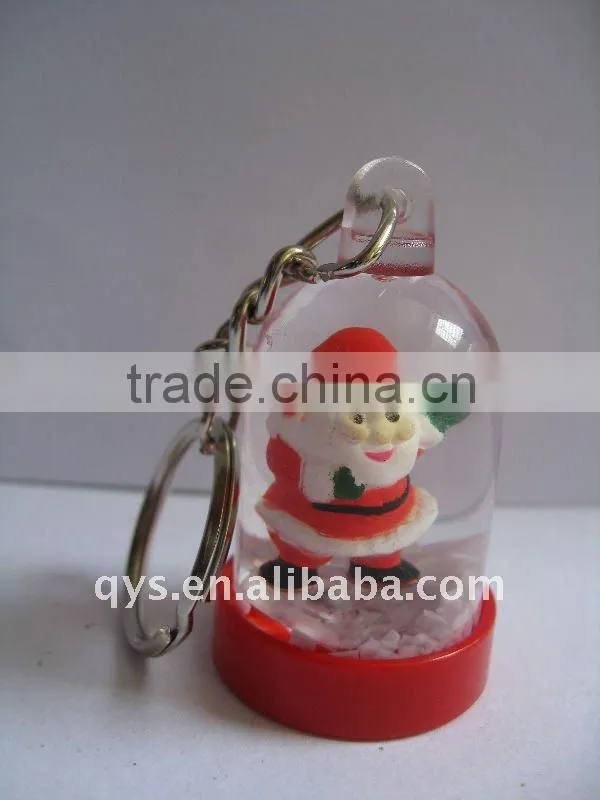 Exquisite Santa Claus water bottle key chain