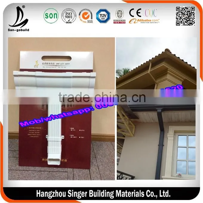Prefab House Villas decorate colorful pvc rain gutter