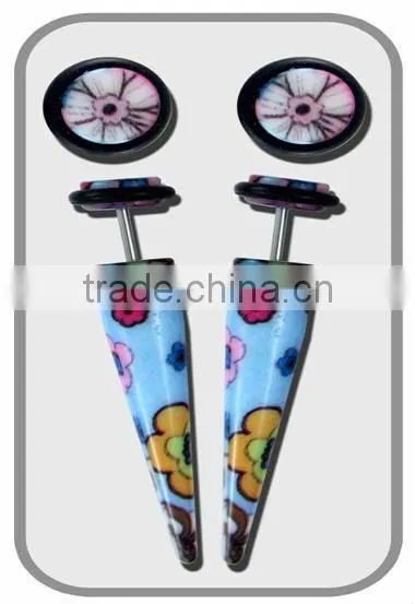 Fake Plug with Crystal stone