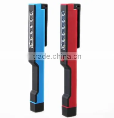 2015 HOT SELLING!ABS Material 6 smd Magnetic Pen Work Light