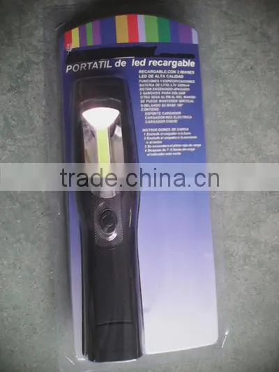 2014 Best selling of halogen 2 mil cp rechargeable led spotlight(ce/rohs)