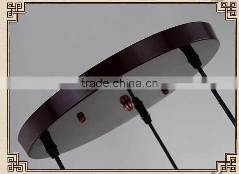 Asian E27 LED Vintage Pendant Light 3 Head Lamp Hanging Chinese Ceramic Loft Coffee Bar Restaurant Kitchen Lights
