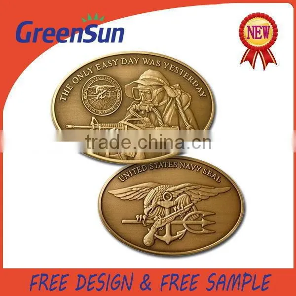 Practical eco-friendly police challenge coin