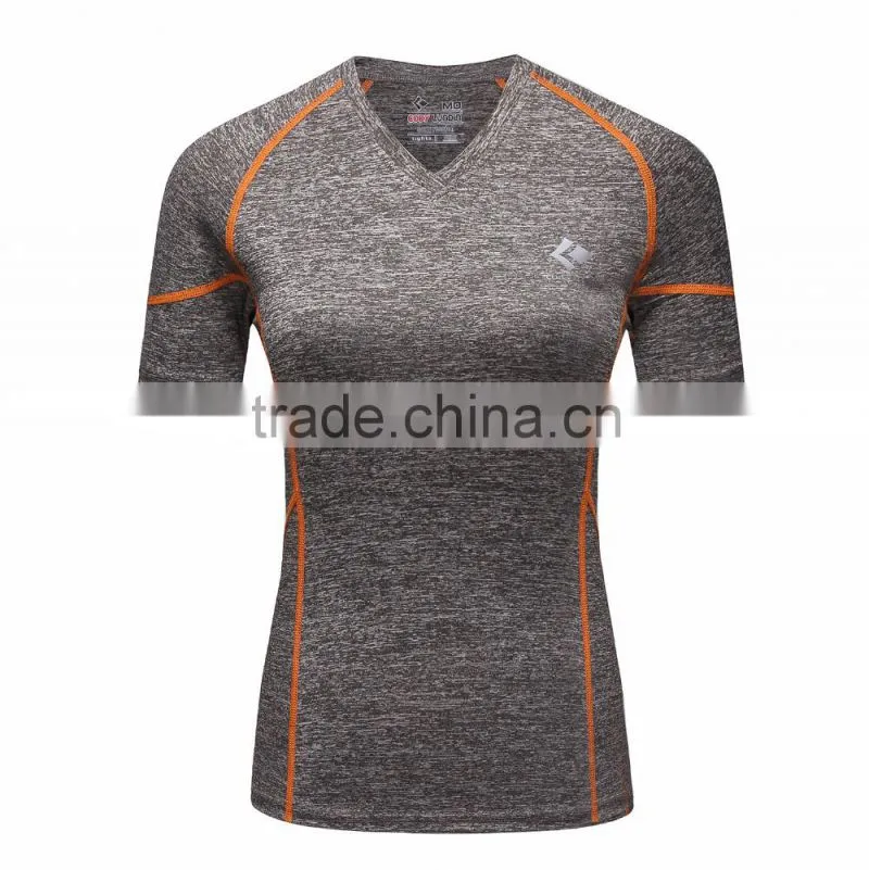 Four colors Wholesale fitness clothing women sexy yoga wear sports running t shirt