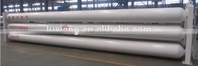 G4 CNG tube trailer for transporting between gas stations, more than 8700 m3 CNG storage