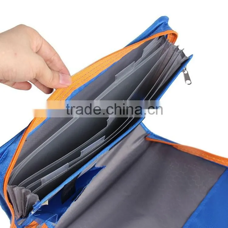 Wholesale Low Price Customized Designs Zipper Binder Padfolio
