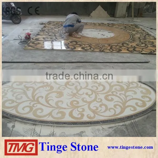 High Grade Water Jet Marble Medallion for Interior projects