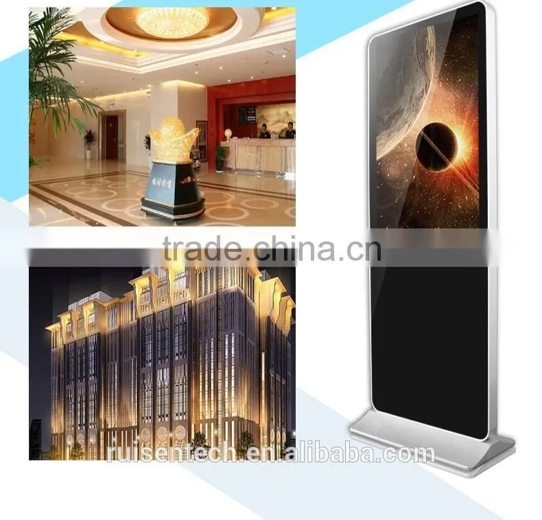 42 Inch Android Advertising Player Photo Booth Machines Panel Digital Signage Lcd Kiosk Stand 55 led touch screen monitor