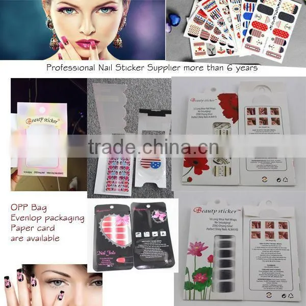 temporary UK clover sticker for fingers green floral nail stickers