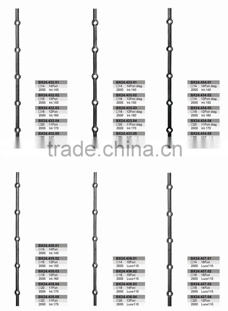 Wrought Iron Hole Bars Factory Price