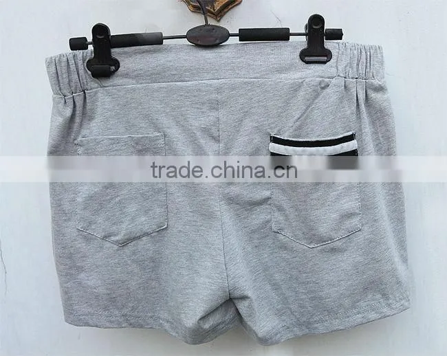 fitness comfprtable gray cotton shorts