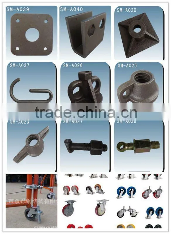 Ringlock system scaffolding-Ledger end
