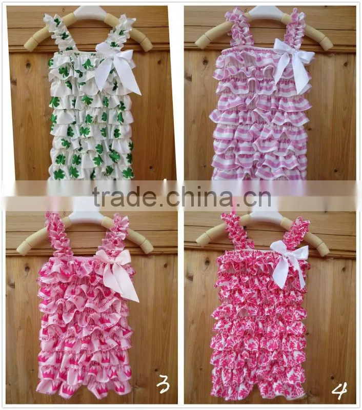 2013 LONG SLEEVE Saint Patrick's Day Pettiskirt in Set with Cotton Top for Infant &Toddler Girls