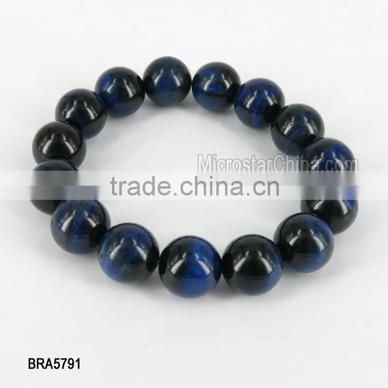 New natural stone Beaded Golden Buddha head Men/Women Elasticity bracelet