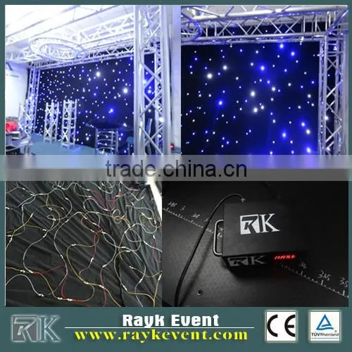 RK 3m*6m green red blue led star curtain led curtain price