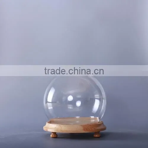 Clear glass display dome