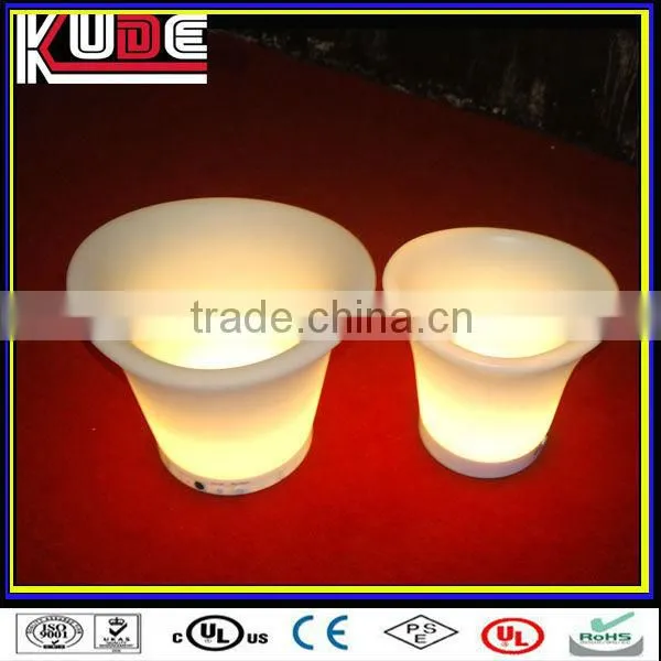 led plastic ice bucket/led fruit bucket