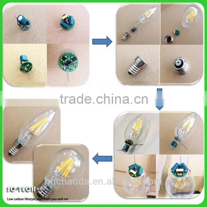 The latest high brightness 2W LED decorative filament lamp