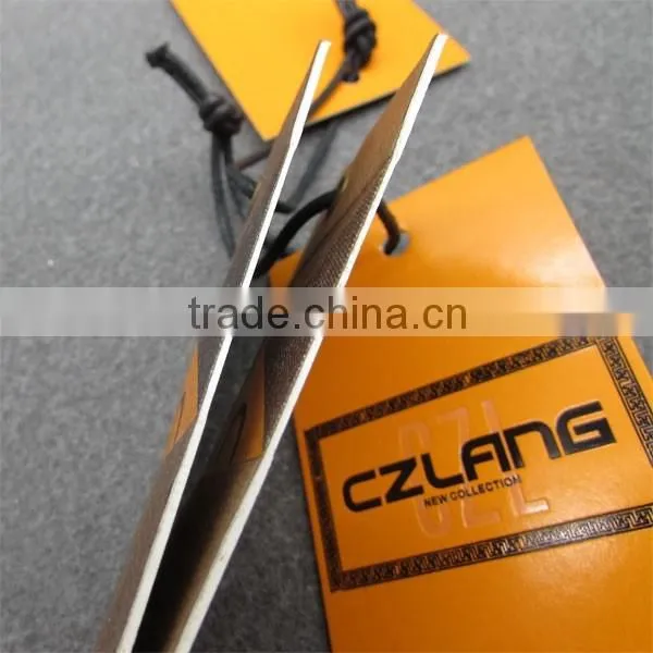 Orange Thick Paper Tags Paper Tag/ Hangtag in Shishi