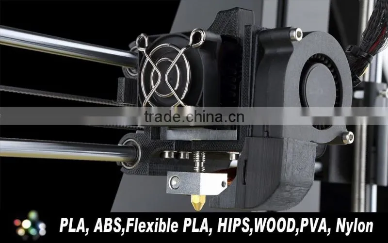 High Quality Precision Reprap Prusa i3 DIY 3d Printer kit (with 1 Roll Filament 8GB SD card,LCD)7 Material size 225*225*200mm