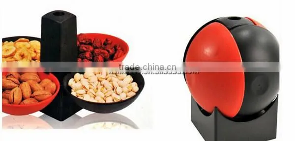 Colorful Football Style Plastic Fruit Plate
