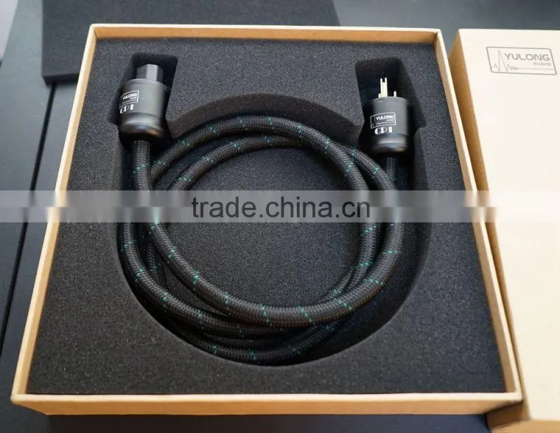 Yulong Audio CP1 HiFi OFC Power Cable/ Power Line (Gold Plated Plugs)