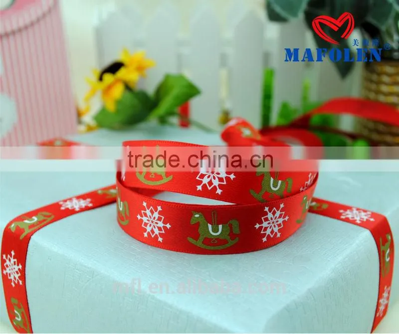 Wholesale price high quality fashion printed horse ribbon