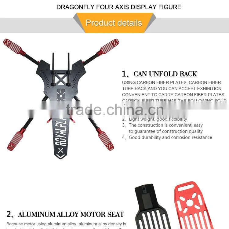 Foldable Royalplay Quadcopter Dragonfly Drones for aerial photography