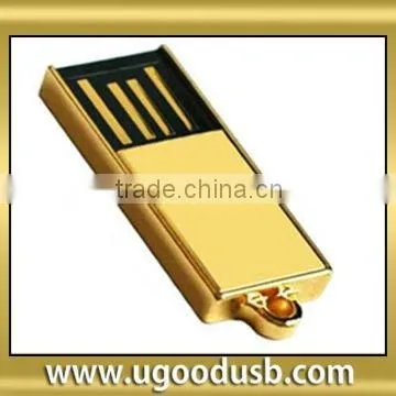 China supplier key ring USB flash drive 16GB, 3 years warranty bulk metal USB disk, Paypal acceptable Mini USB storage