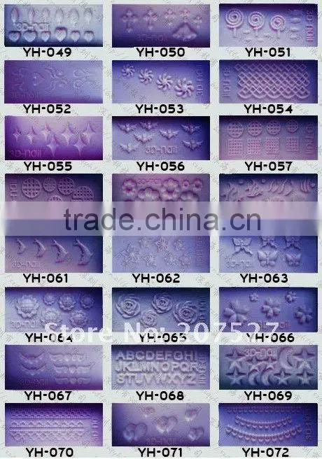 High quality!! silicon gel nail art 3D mold