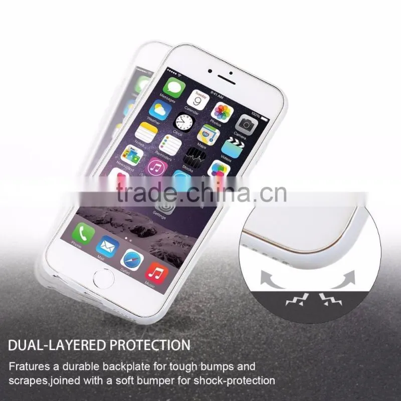shockproof transparent pu for iphone 6s case