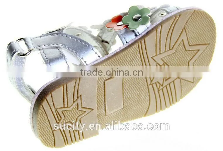 wholesale girls sexy stylish flat sandals with flowers