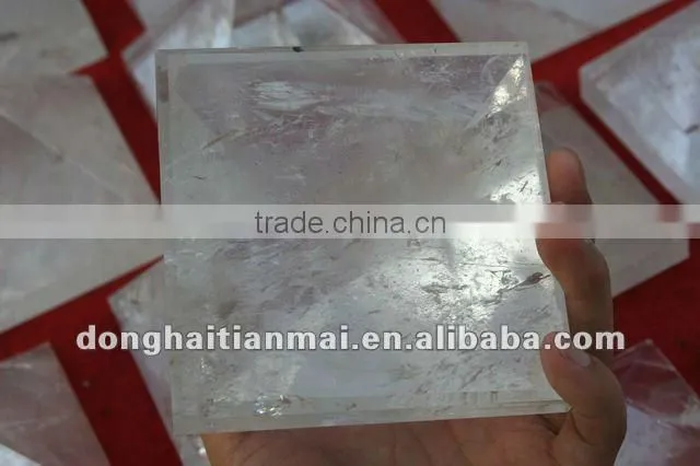 Natural Clear QUARTZ Crystal HEALING Pyramid For Decoration, Gift
