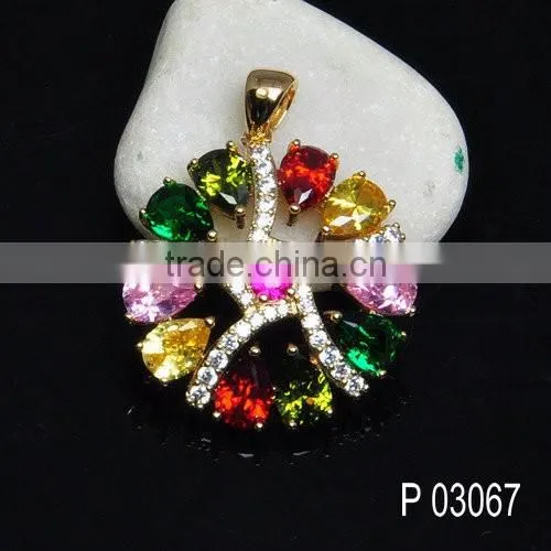 925 silver jewellery pendant necklaces with factory price/glass pendant jewelry ruby