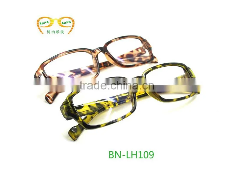 2015 high quality Leopard grain cheap half frame sexy reading glasses