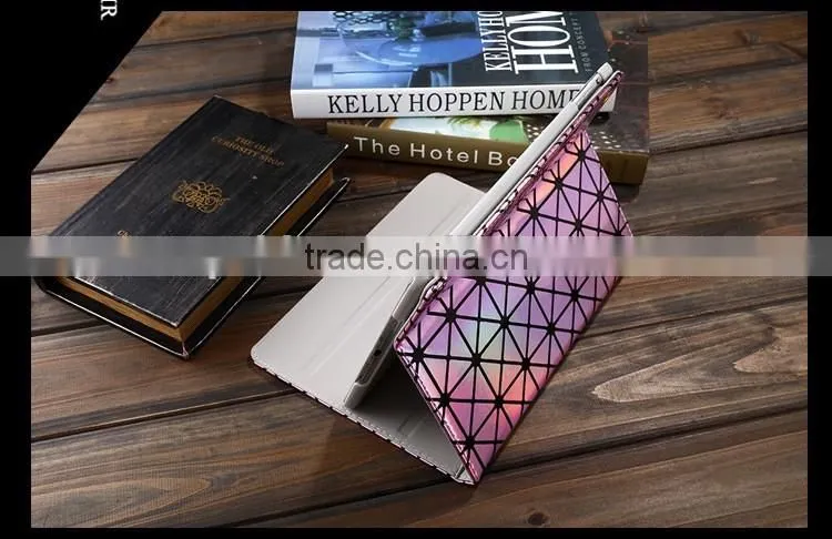For iPad Mini Sleeve Leather Case Laser Drilling Flip Stand Cover Wallet Case