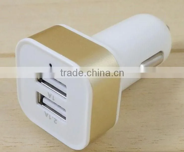 2.1A Dual USB Car Charger for iPhone ipod Samsung Galaxy S3 S4