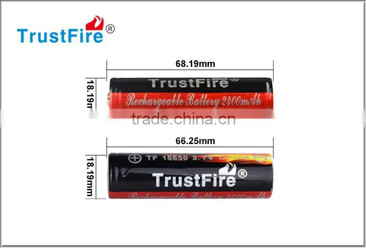 High quality 100% practical capatity li-ion battery cj 18650 battery, 2400mah 3.7v battery