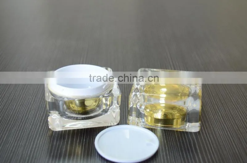 aluminum and plastic cosmetic packaging cream jar, 10g 30g 50g plasitc jar