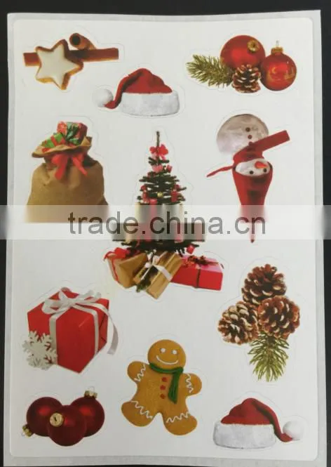 Christmas paper sticker for kids