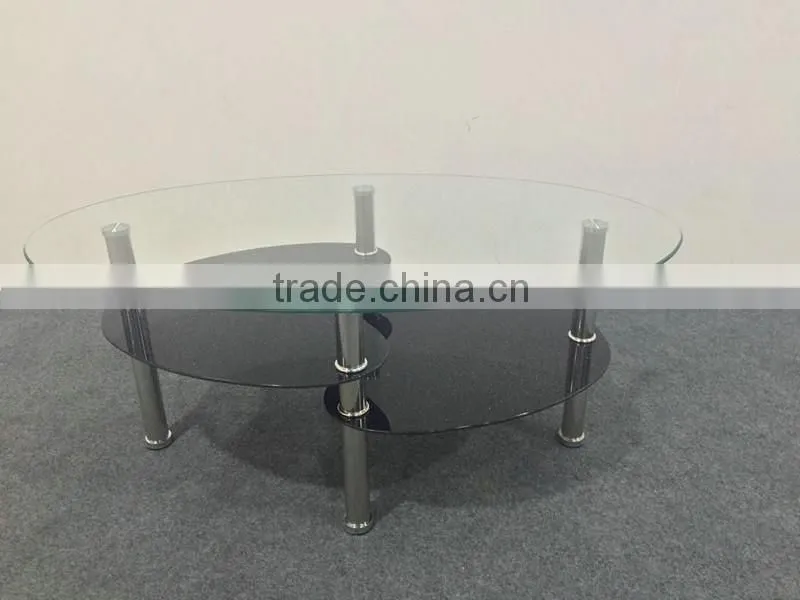 Morden New design Oval glass Coffee Table