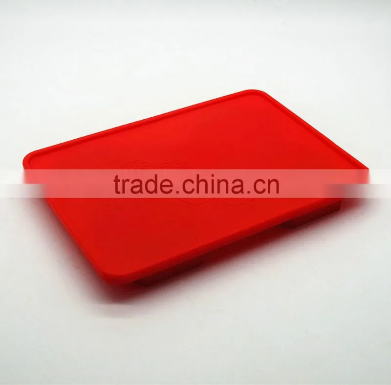 2016 amazon hot Wholesale BPA free FDA food grade 5 cavity large meat pie trays silicone hamburger presser