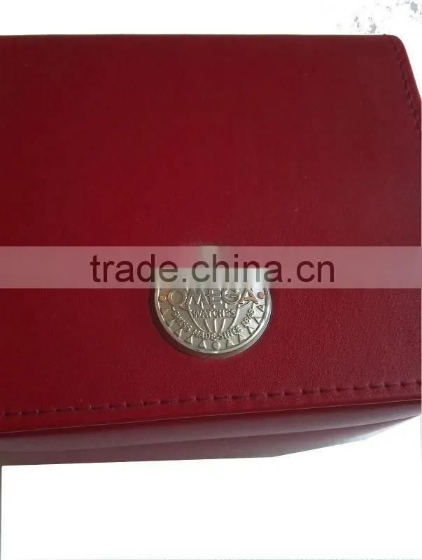High quality Omega leather watch box for sale ,made in China