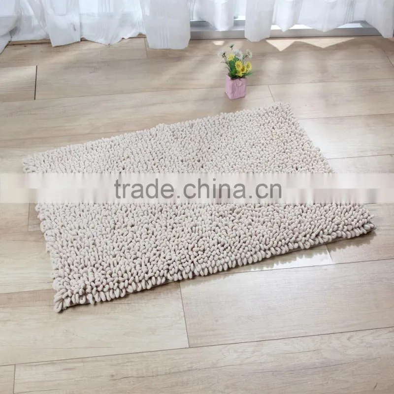 DADA modern style design chenille no hair removal bathroom rug anti slip mat super absorbent carpet